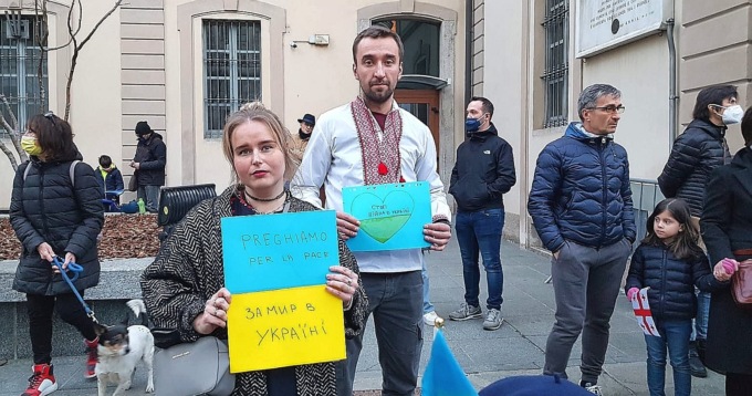 Guerra in Ucraina: manifestazione a Sondrio per la pace