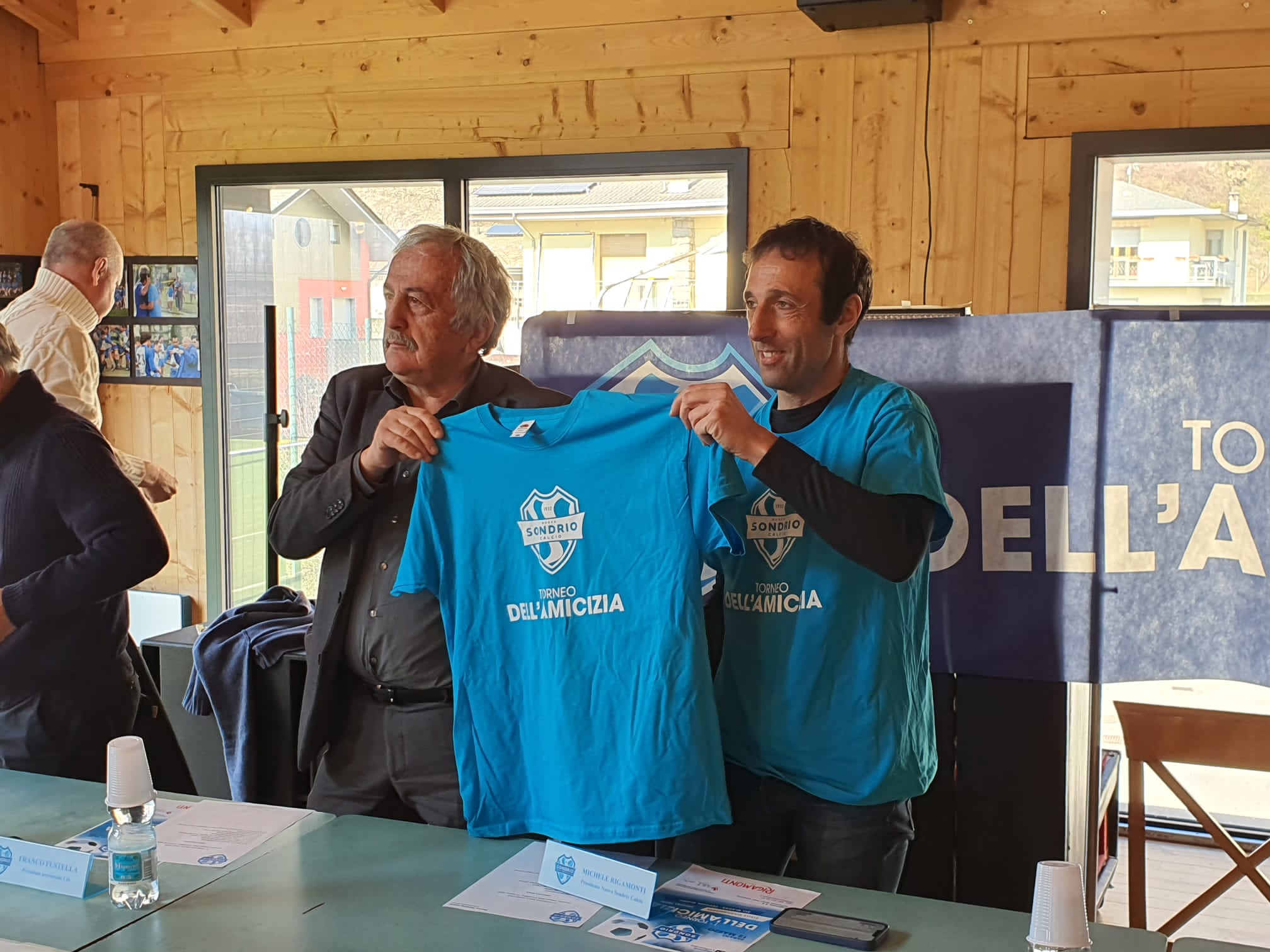 Franco Fustella e Michele Rigamonti con la maglia del torneo