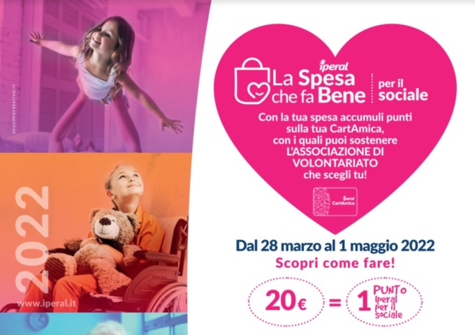 “La spesa che fa bene”: da Iperal e fondazione AG&B Tirelli 285mila euro donati al volontariato