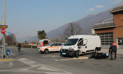 Scontro tra furgone e moto a Cosio Valtellino, grave centauro di 30 anni