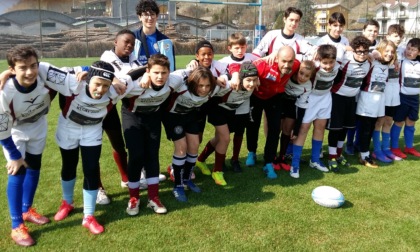 Il mini rugby valtellinese impegnato in un tour della lombardia