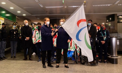 La bandiera paralimpica arriva in Italia