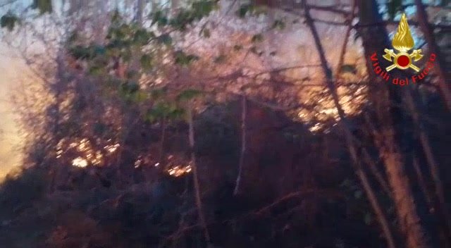 L’incendio a Colico brucia da cinque giorni