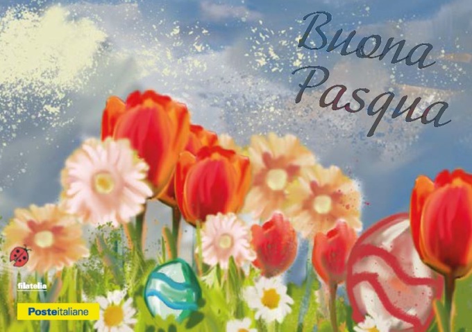Negli uffici postali della provincia di Sondrio la cartolina dedicata alla Pasqua