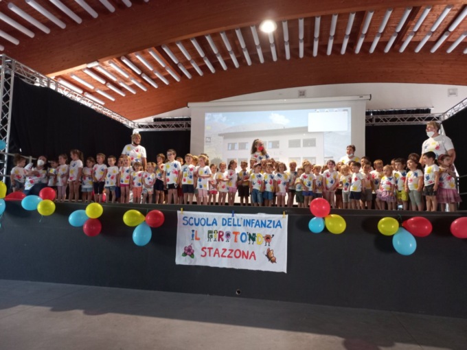 Festa di fine anno al polifunzionale per i bimbi dell’asilo Girotondo