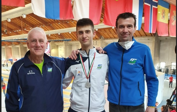 Daniele Lanzini in maglia azzurra ai Campionati Europei nei 110 Ostacoli