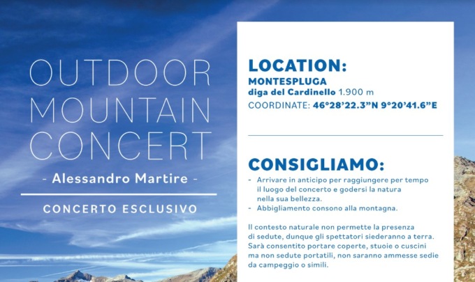 Il famoso pianista Alessandro Martire torna a Madesimo