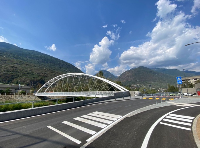 Aperto l’ottavo ponte sul Mallero a Sondrio
