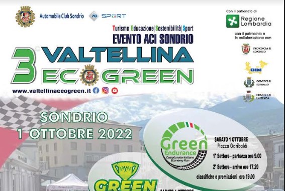 Tutto pronto per il 3° Valtellina EcoGREEN