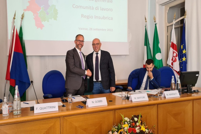 Italia-Svizzera: Massimo Sertori nominato presidente della Regio Insubrica