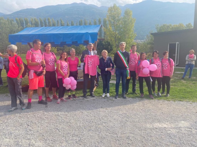 La Staffetta in Rosa è arrivata a Sondrio