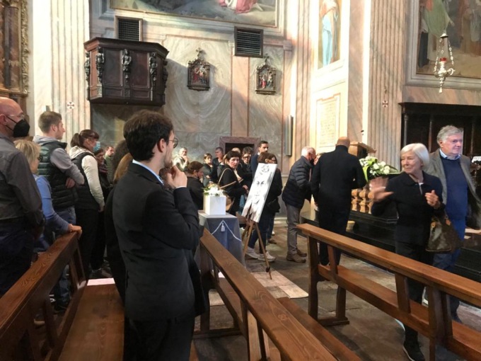 Grande commozione ai funerali di Francesco Melé