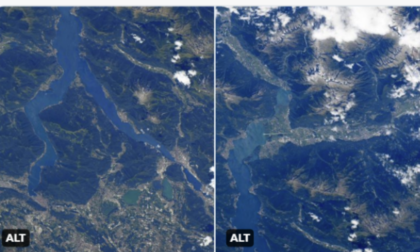Samantha Cristoforetti mostra la bellezza del Lago e della Valtellina dallo spazio