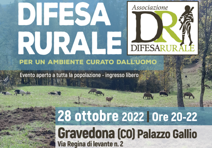 “Difesa Rurale, per un ambiente curato dall’uomo”, incontro a Gravedona