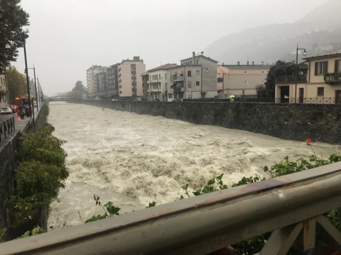 Allerta in Provincia di Sondrio per le intense precipitazioni