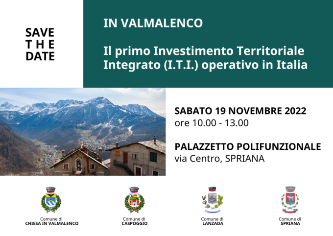 Investimento Territoriale Integrato In Valmalenco: presentazione a Spriana