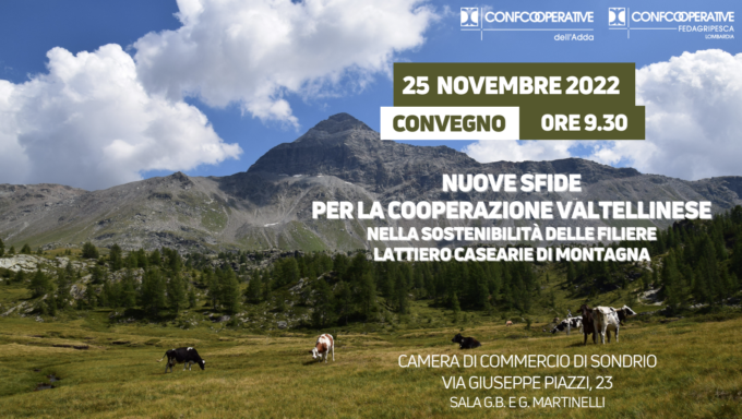 Il futuro della sostenibilità nelle filiere lattiero casearie di montagna, se ne discute a Sondrio
