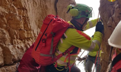 Brutto infortunio durante una scalata, alpinista valchiavennasca soccorsa nel Lazio
