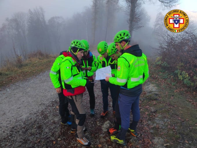 Escursionista disperso ritrovato sano e salvo