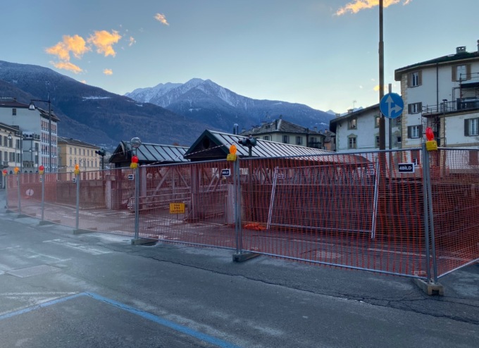 Sondrio: iniziati i lavori di manutenzione sul ponte Cavour