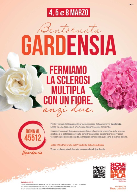 Per la Festa della Donna Regala la gardenia e l’ortensia di AISM