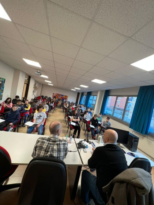 I ragazzi delle scuole medie Trombini  veri protagonisti dell’incontro con Passalà