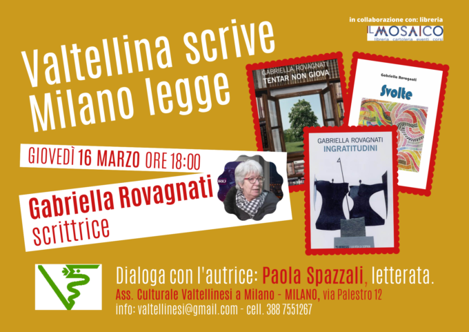 Proseguono gli incontri organizzati dall’Associazione Culturale Valtellinesi a Milano