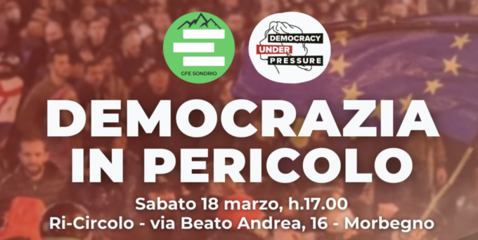 A Morbegno l’evento “Democrazia in pericolo”