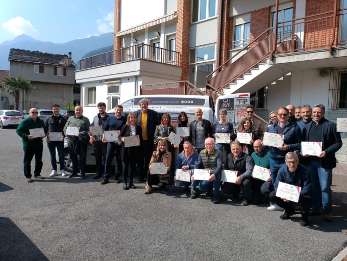 Un mezzo per il trasporto alla la Fondazione Casa di Riposo Città di Chiavenna