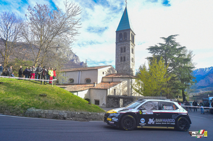 Marco Gianesini al via del Rally delle Prealpi Orobiche