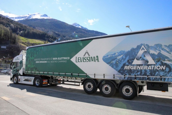 Levissima ha inaugurato il suo primo E-Truck elettrico