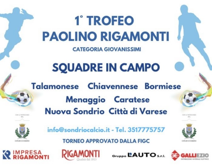 Giovani calciatori in campo per il Trofeo Paolino Rigamonti
