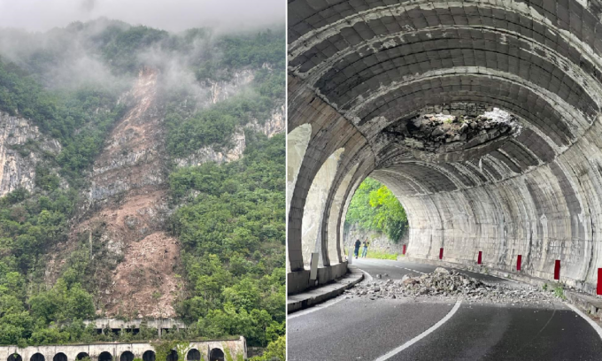 Frana sul lago, chiusa la ferrovia Milano-Tirano