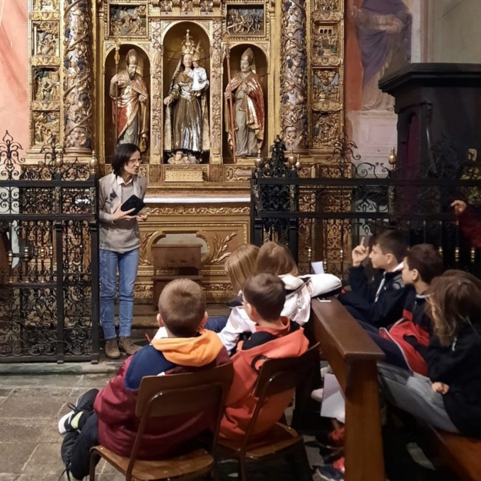 Giovani ciceroni alla Madonna del Rosario di Mazzo