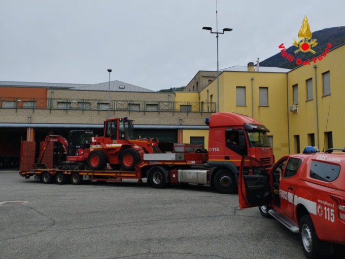 Vigili del Fuoco di Sondrio inviano risorse per l’emergenza alluvionale in Emilia Romagna