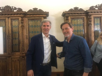 Il neo sindaco Marco Scaramellini ringrazia la città
