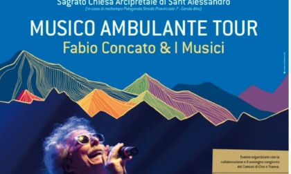 Alpi Sonanti: il concerto di Fabio Concato viene spostato al Palagerola