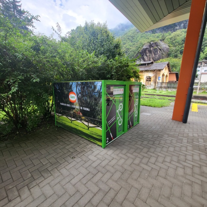 A Chiavenna biciclette al sicuro grazie ai box in stazione
