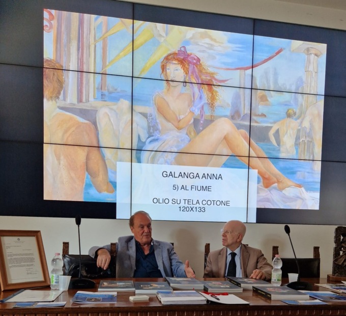 Anna Galanga, pittrice tiranese, è stata fra i protagonisti della mostra di Anacapri