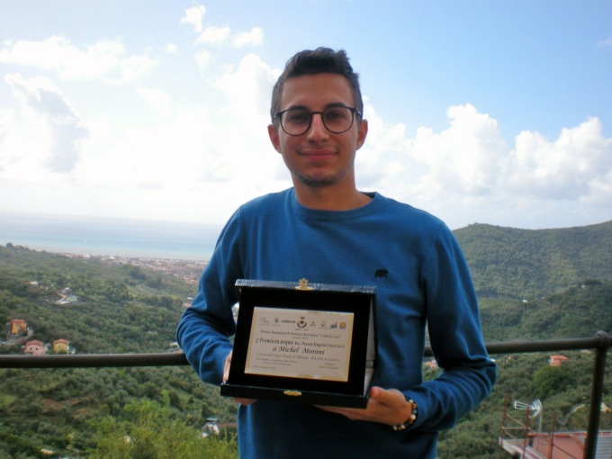 Il sondriese Michel Moroni vince il terzo premio al Concorso Nazionale di Poesia e Narrativa “Città di Leivi”