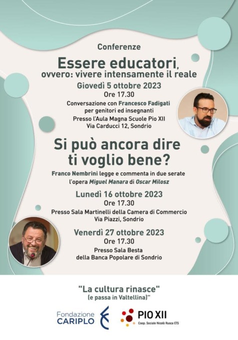 “La cultura rinasce (e passa in Valtellina)” ai saluti finali: venerdì la conclusione del progetto biennale