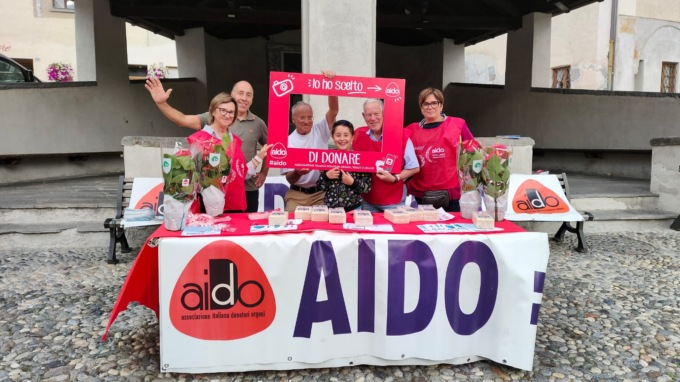 Nella giornata nazionale della donazione, Aido è scesa in piazza per sensibilizzare