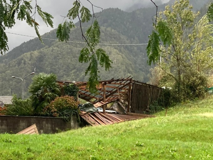 Maltempo in Provincia di Sondrio: tromba d’aria e allagamenti
