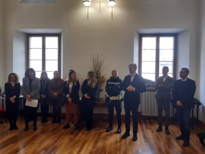 L’omaggio dell’Amministrazione comunale ai dipendenti andati in pensione