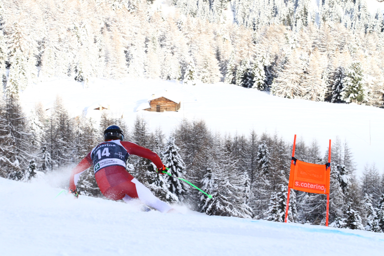Fis Alpine Skiing Europa Cup, Santa Caterina Valfurva (ITA), 14/12/23, Vincent Wieser, photo credit: Acmediapress