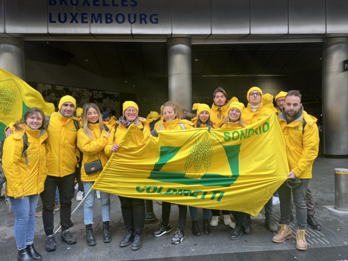 Coldiretti Sondrio è tornata in piazza a Bruxelles, “Qui per difendere le istanze della nostra agricoltura”