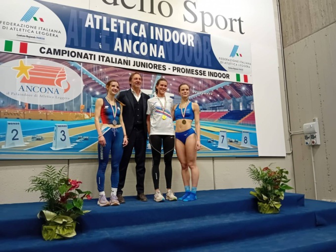 Medaglia di bronzo agli Italiani Indoor per Milena Masolini e Matteo Bardea