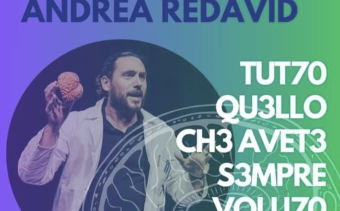 A Tirano Andrea Redavid presenta: TUT7O QU3LLO CH3 AVET3 S3MPRE VOLU7O SAP3R3 SUL VO5TRO C3RV3LLO