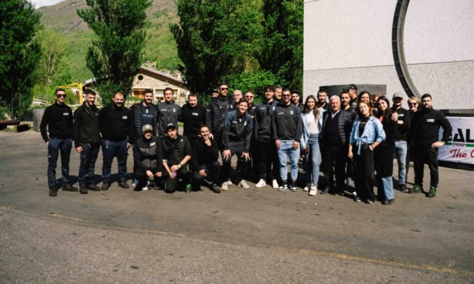 Il Calcio Lecco in visita da Galperti a Cercino