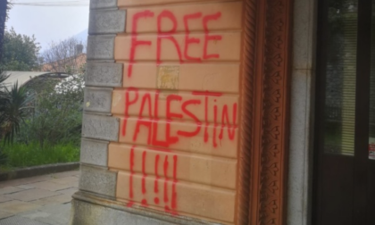 Valtellinese denunciato per aver imbrattato muri con scritte pro Palestina